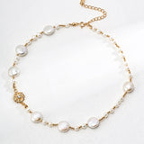 Daisy Kiss Pearl and Zircon Necklace