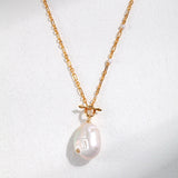 Statement Baroque Pearl 18k Gold Vermeil Necklace