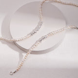 Pearl Simplicity 18k White Gold/ Gold Vermeil Bracelet