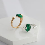 Earthy Chic Malachite Ring