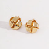 Mila Golden Knots Stud Earrings