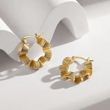 Ruffle Hoop Earrings