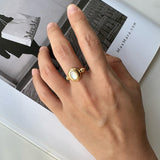 Timeless Grace Mother of Pearl Ring