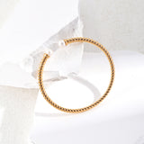 Royal Court 18k Gold Vermeil Pearl Open Bangle