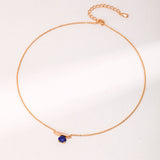 Cosmic Malachite / Lapis Lazuli 18K Gold Vermeil Necklace