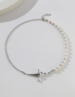 Venice Asymmetric Baroque Pearl Necklace