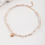 Camellia Pearl 18k Gold Vermeil Necklace