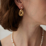 Royal Court 18k Gold Vermeil Pearl Dangle Earrings