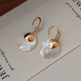 Lily 18k Gold Mother of Pearl Dangle Earrings