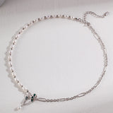 Tokyo Asymmetric Pearl Necklace with detachable pendant