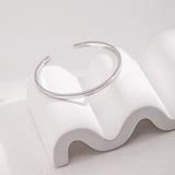 Timeless Silver Open Bangle