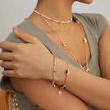 Earthy Chic Geometric Bracelet