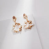 Florence Pearl 18k Gold Silver Dangle Earrings