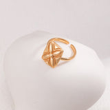 Four-leaf Clover 18K Gold Vermeil Ring