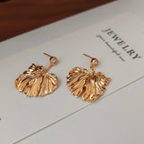 18k Gold Vermeil Zircon Leafy Earrings