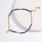 Earthy Chic II Lapis Lazuli Double-Layer Bracelet