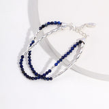 Earthy Chic II Lapis Lazuli Double-Layer Bracelet