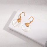 Lily 18k Gold Mother of Pearl Dangle Earrings