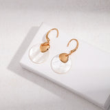 Lily 18k Gold Mother of Pearl Dangle Earrings