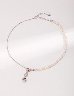 Parisian Asymmetric Baroque Pearl Necklace